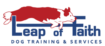 leap of faith dog training logo
