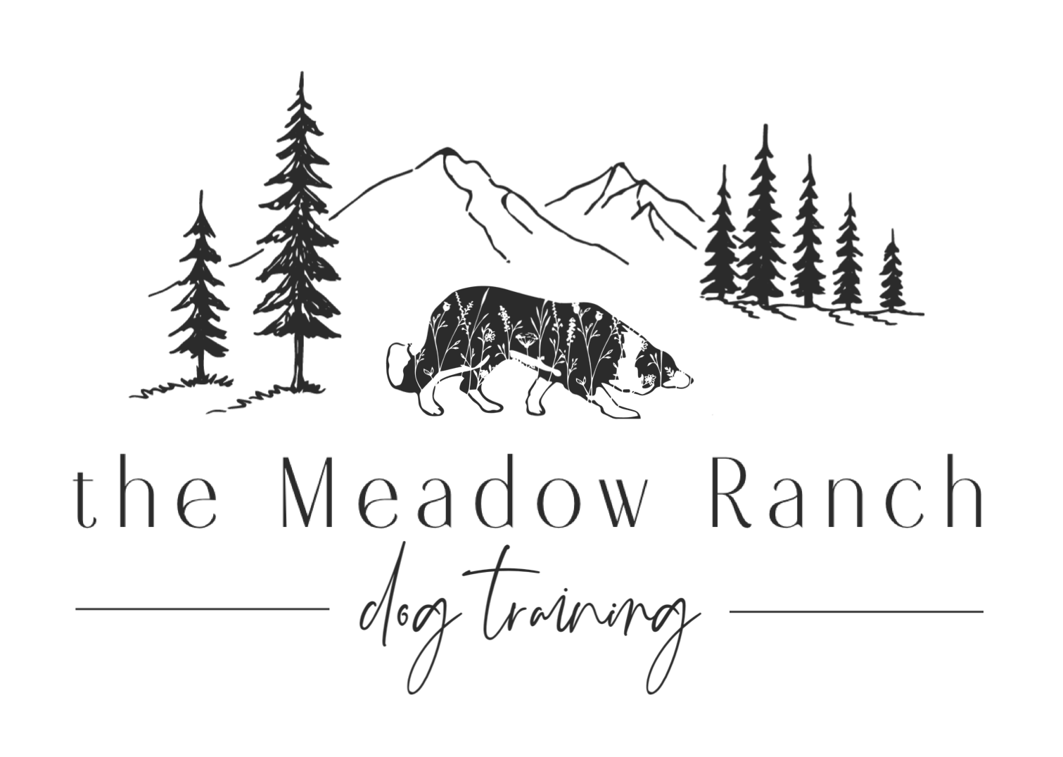 the Meadow Ranch dog training logo