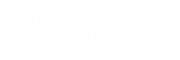 Alpha K-9 Obedience logo