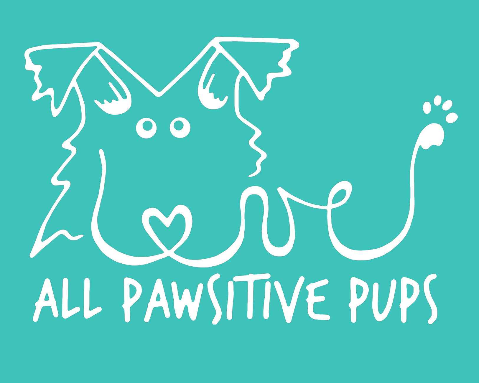 All Pawsitive Pups logo