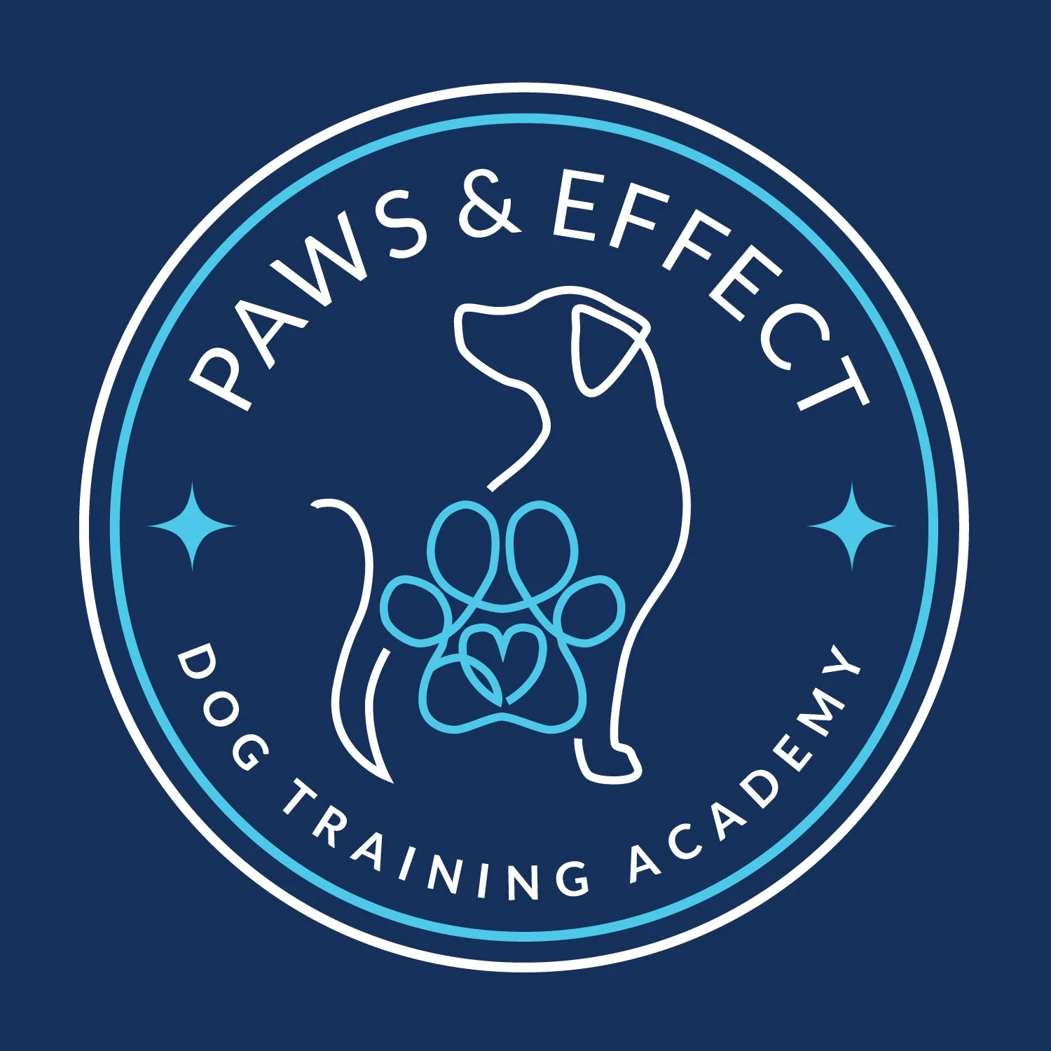 Paws and Effect Dog Training Academy logo