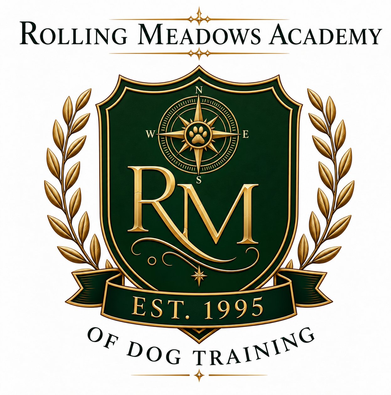 Rolling Meadows Academy of Dog Training logo