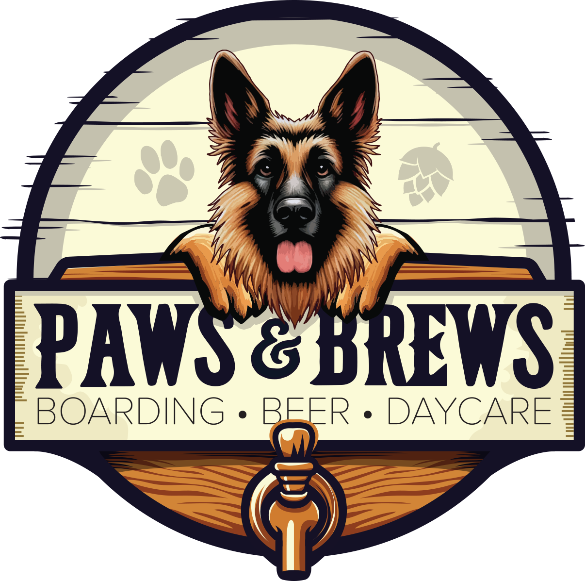 Paws N Brews logo