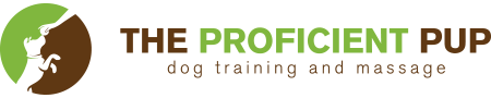 The Proficient Pup Dog Training and Massage logo