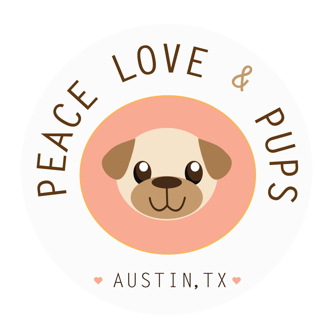 Peace Love and Pups logo
