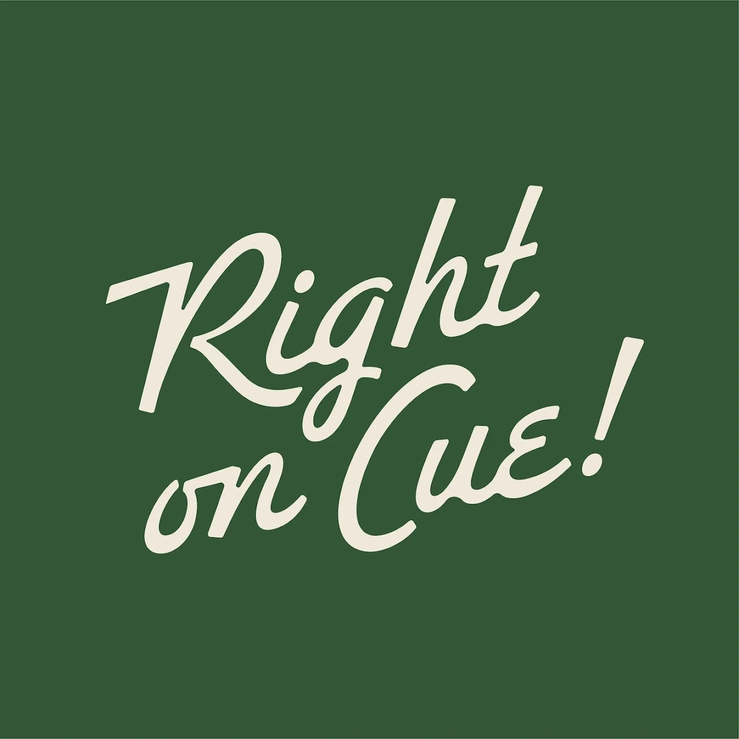 Right on Cue! logo