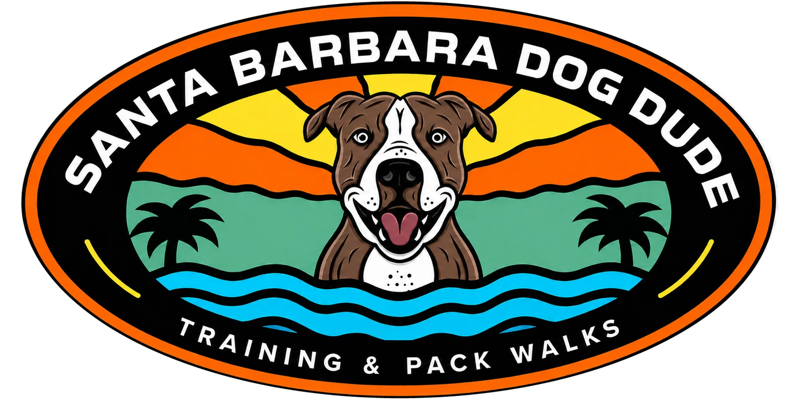 Santa Barbara Dog Dude logo