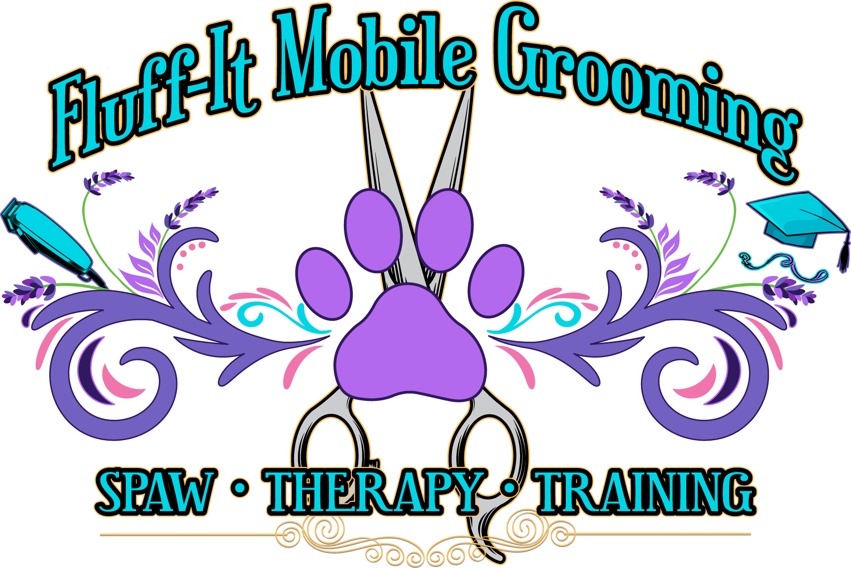 Fluff-It Mobile Grooming logo