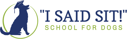 “I Said Sit!” School for Dogs logo