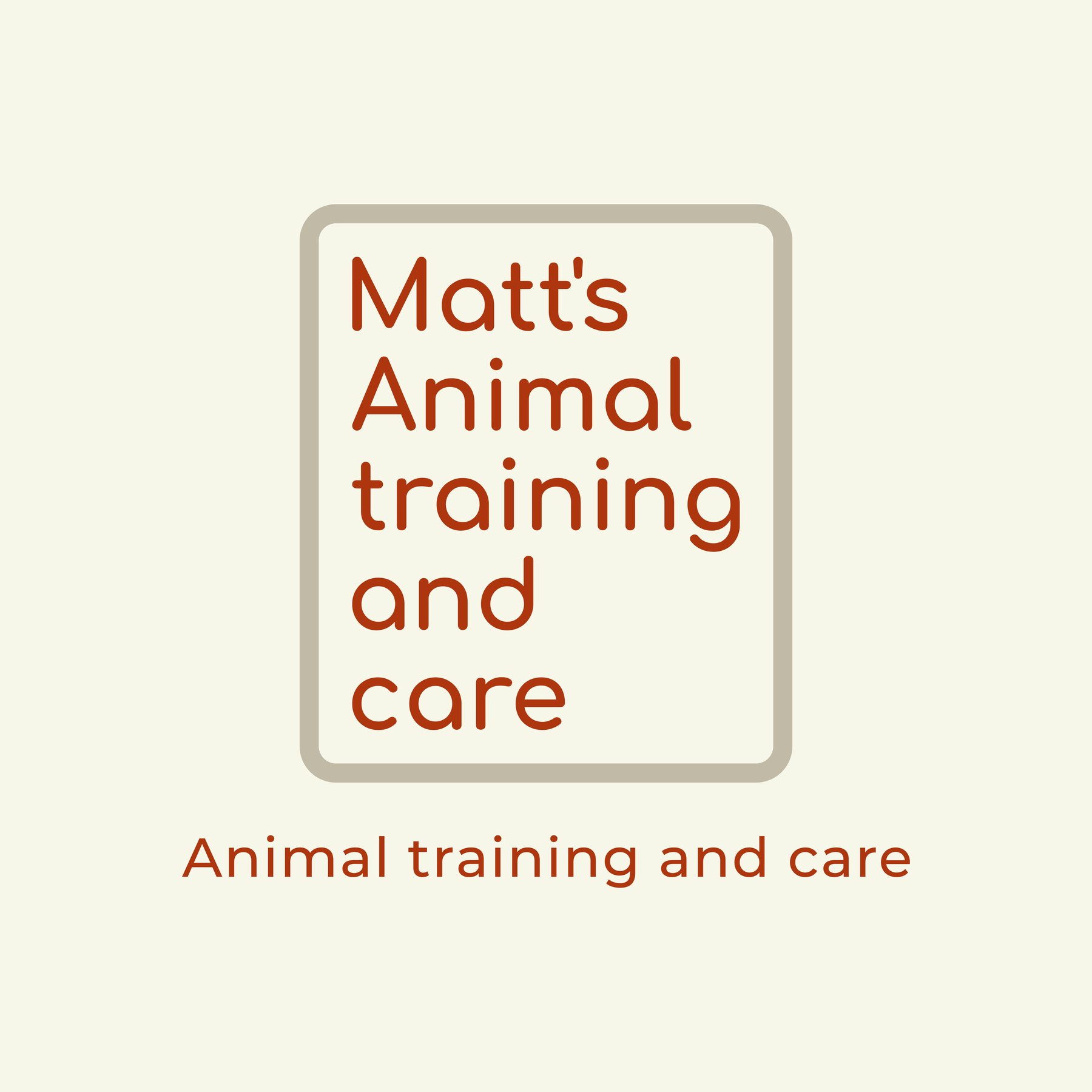 Matt’s animal training and care